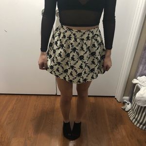 FLORAL SKATER SKIRT